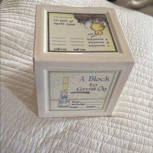 White and Pink Baby Memory Bank